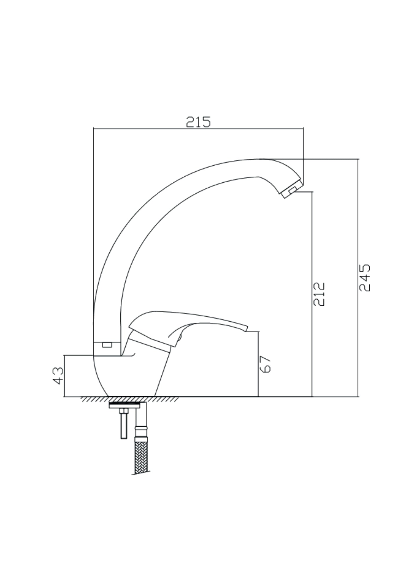MONOCOMANDO LAVELLO AMERICA BOCCA ALTA COD:CD-01641C