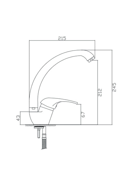 MONOCOMANDO LAVELLO AMERICA BOCCA ALTA COD:CD-01641C