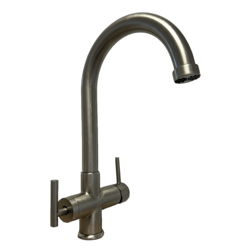 Rubinetto da cucina 4 vie 3/8” Nickel Spazzolato. COD: CD-10004010NSSG