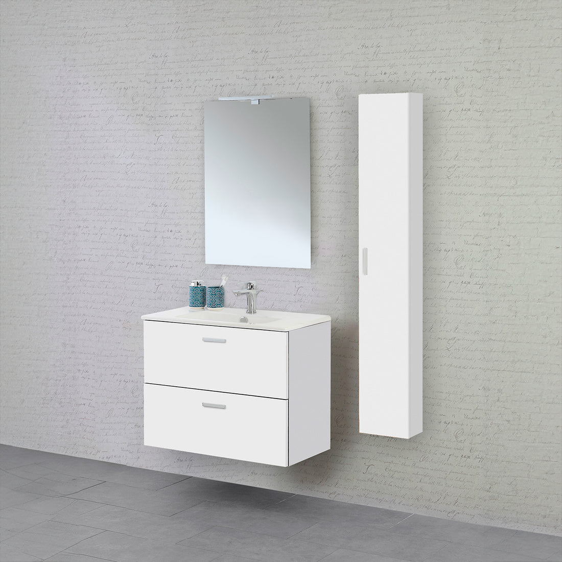 COMPOSIZIONE BAGNO SOSPESA GRETA 80  COD: CD-AB0110CM