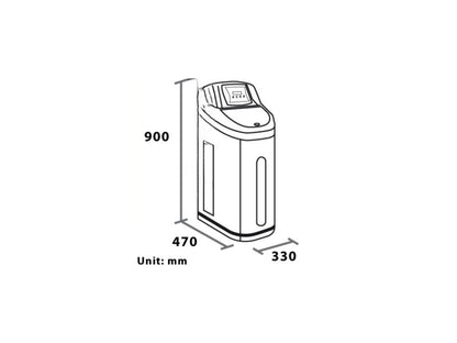 CS6H-C&amp;D addolcitore acqua 18 lt. resina COD:CD-15000121-02SG