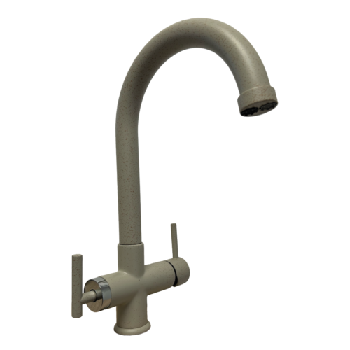 Rubinetto da cucina 4 vie 3/8” Granito Avena. COD: CD-10004010GASG