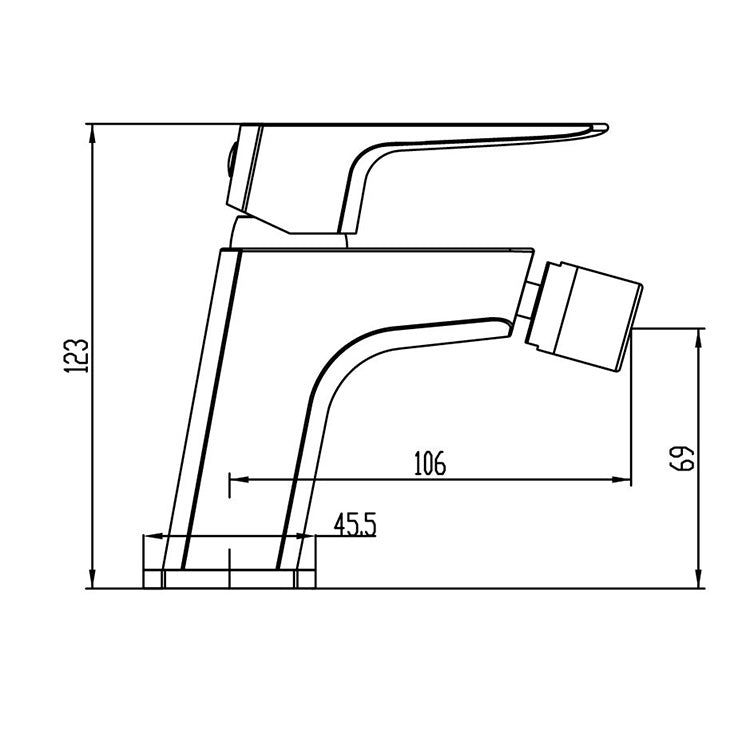 Single lever bidet mixer COD:G.3151MRT