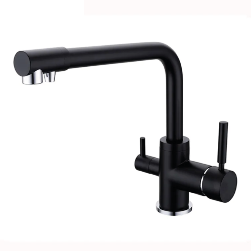 Rubinetto da cucina 3 vie 3/8” Nero Opaco COD:CD-10003023NOSG