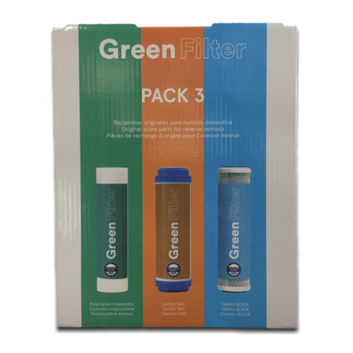 Green Filter set 3 replacement cartridges 9-3/4″ COD: CL-4569041