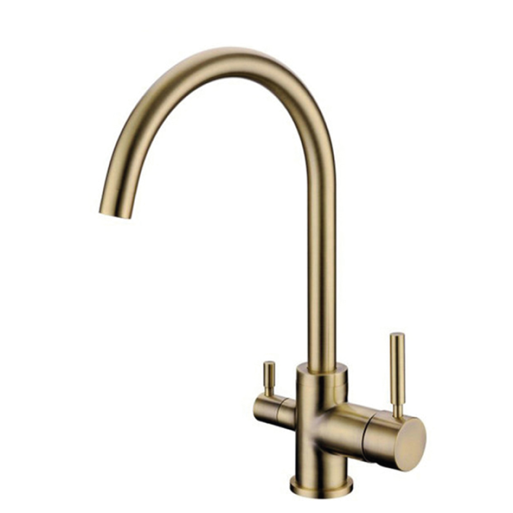 Rubinetto da cucina 3 vie 3/8” Ottone Spazzolato COD: CD-10003025OSSG