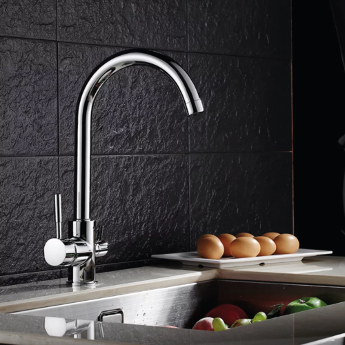 3-way kitchen tap 3/8” Chrome. COD: CD - 10003025CRX