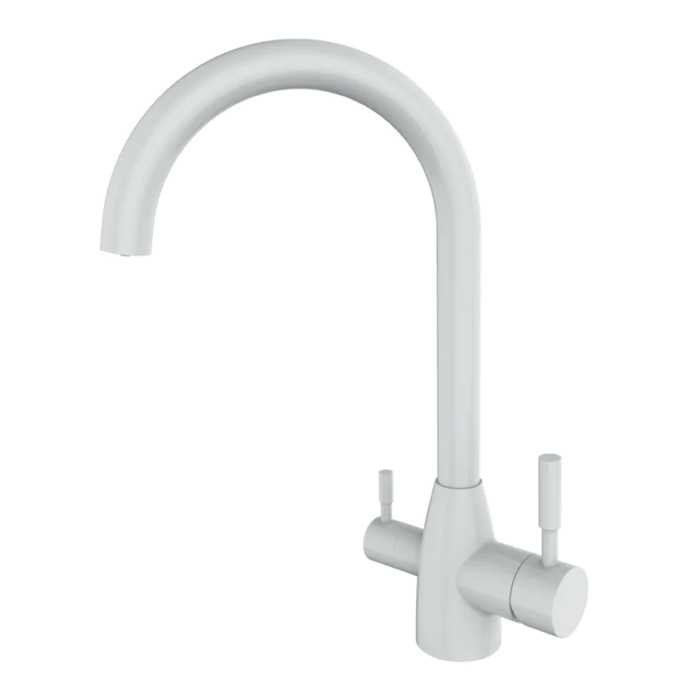 Rubinetto mix Acciaio Inox 3 vie 3/8” Bianco COD: CD-10003074BISG