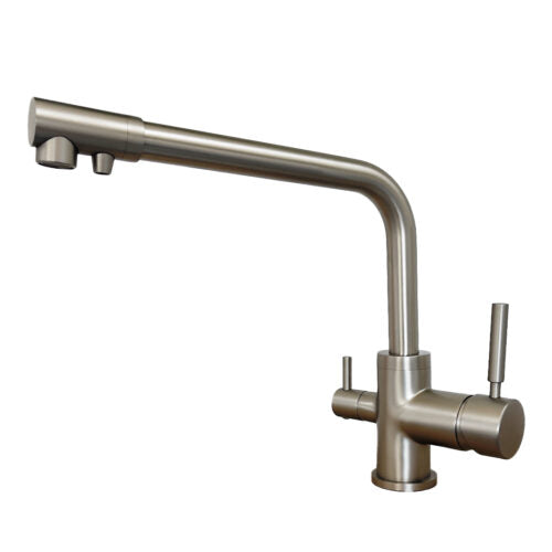 3 Way Kitchen Faucet 3/8” Brushed Nickel. COD: CD-10003039NSX