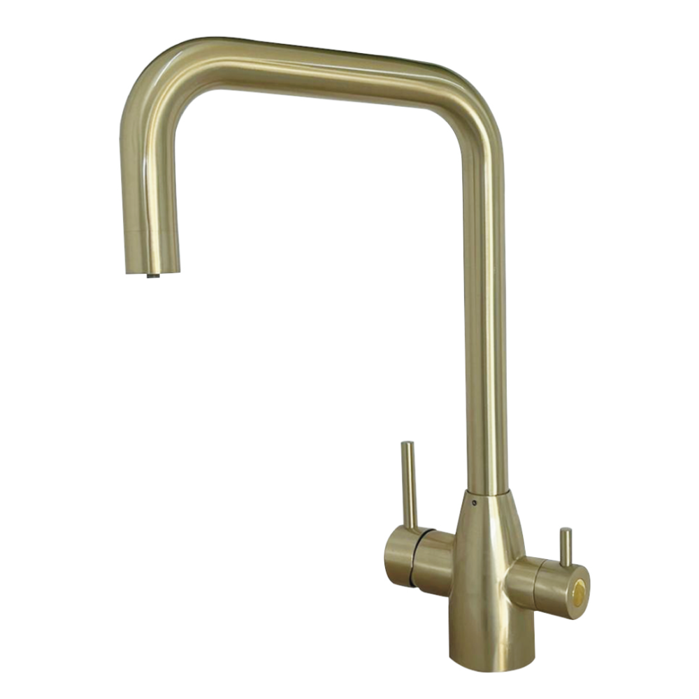 Rubinetto da cucina 3 vie in Acciaio Inox 3/8” Ottone Spazzolato COD: CD-10003075OSSG