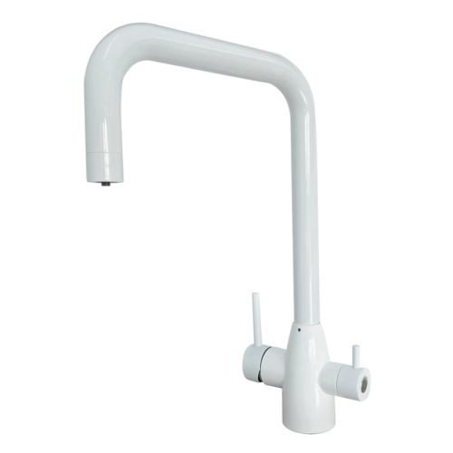 Rubinetto da cucina 3 vie in Acciaio Inox 3/8” Bianco COD: CD-10003075SG