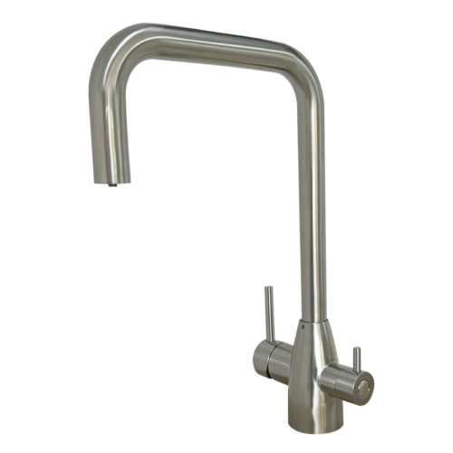 Rubinetto da cucina 3 vie in Acciaio Inox 3/8” Nickel Spazzolato COD: CD-10003075NSSG