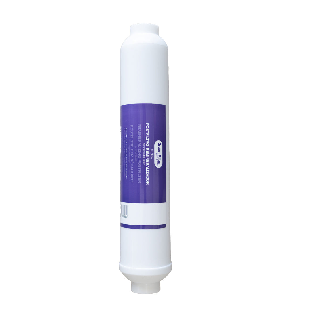 Green Filter In-Line Filter Remineralizer and PH Regulator 1/4″ FPT 2”x10″ COD. CL-47944687