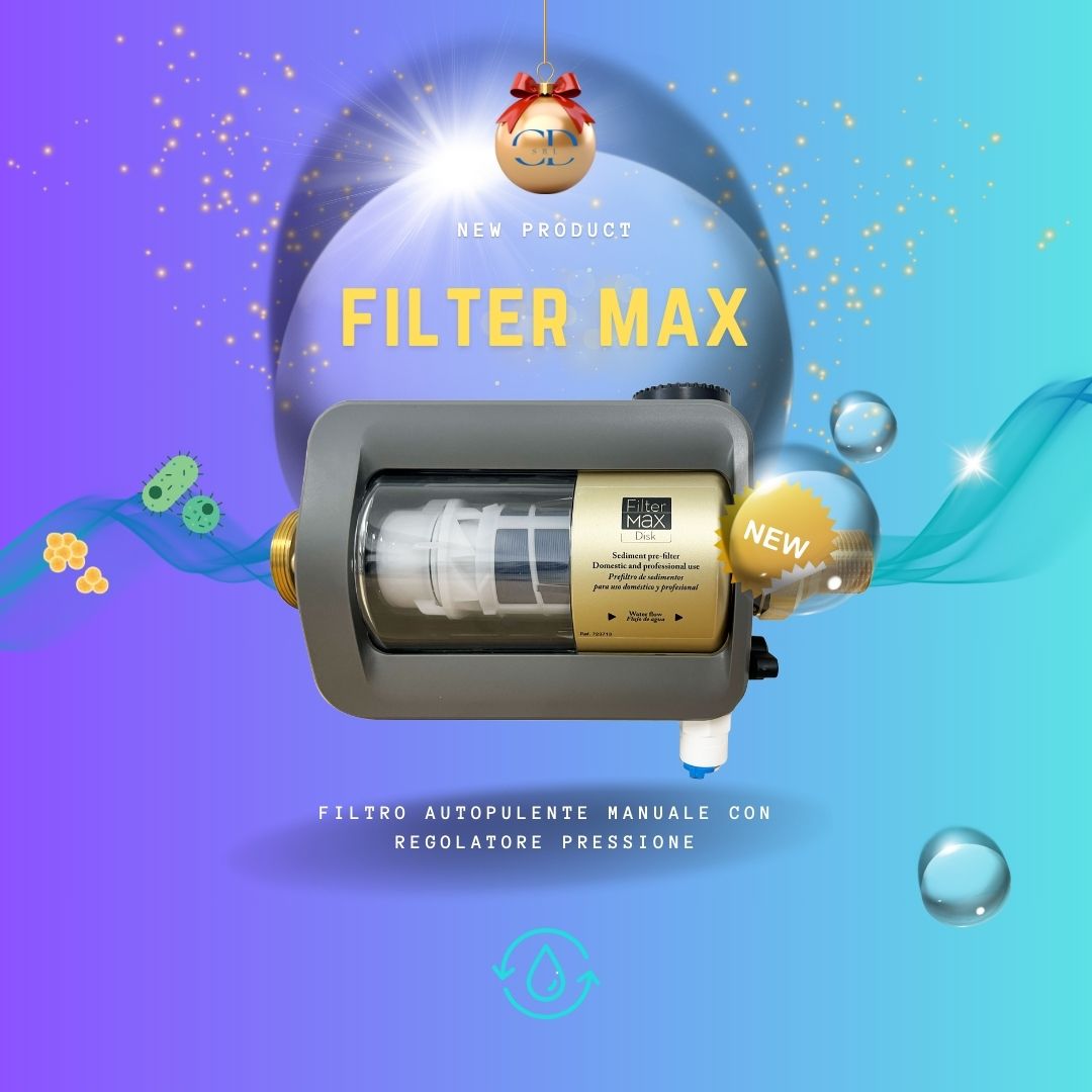 Filtermax Disk Filtro autopulente manuale con regolatore pressione 3/4&quot; COD:CD-04104103-01SG