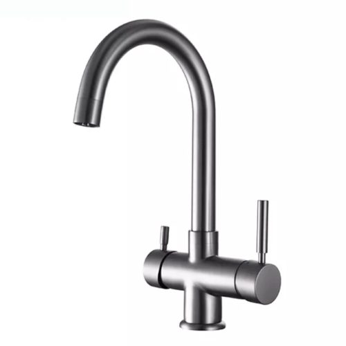 Rubinetto da cucina 4 vie 3/8″ Nickel Spazzolato COD: CD-10004006NSG