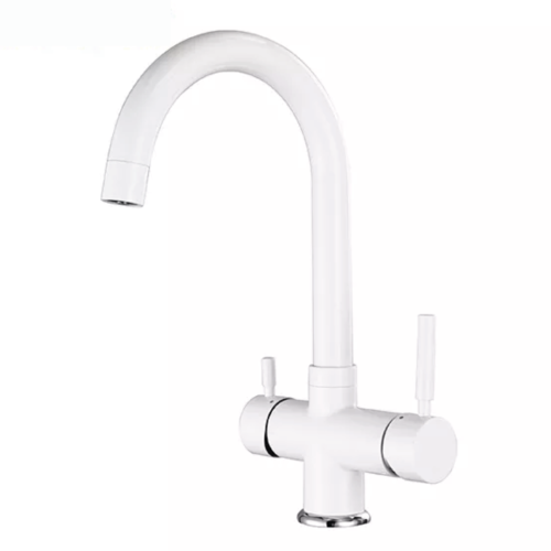 4 Way Kitchen Faucet 3/8″ White COD: CD-10004006BIX