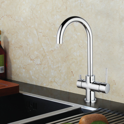 Rubinetto da cucina 4 vie 3/8″ Granito Avena COD: CD-10004006GASG