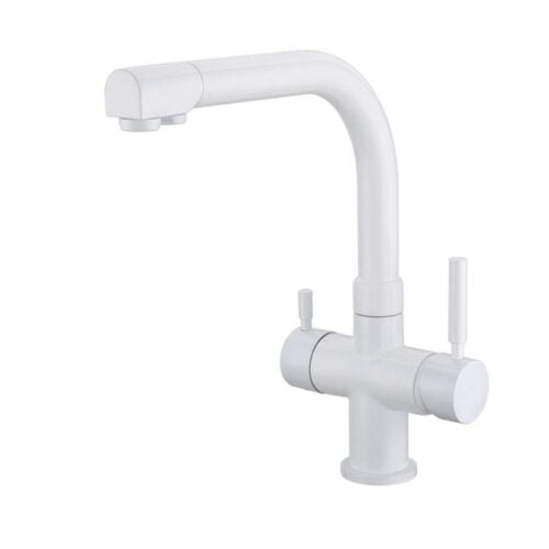 4 Way Kitchen Faucet 3/8″ White COD: CD-10004007BIX