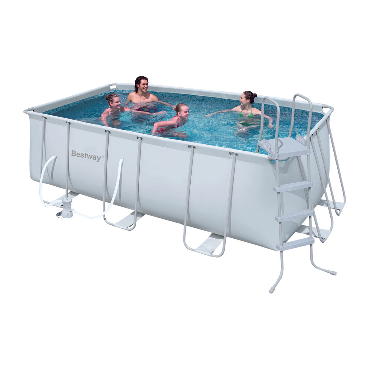 PISCINA POWER STEEL FRAME FUORI TERRA RETTANGOLARE 8.124 L.