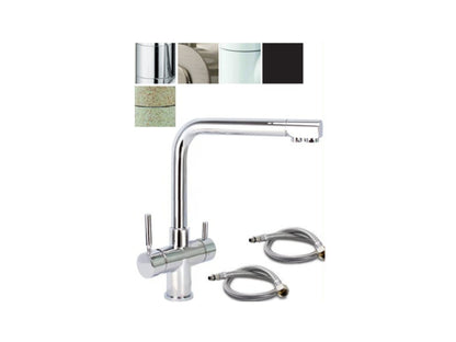 5026 rubinetto 5 vie 3/8&quot; Nickel spazzolato COD: CD-10005026-NS-SG