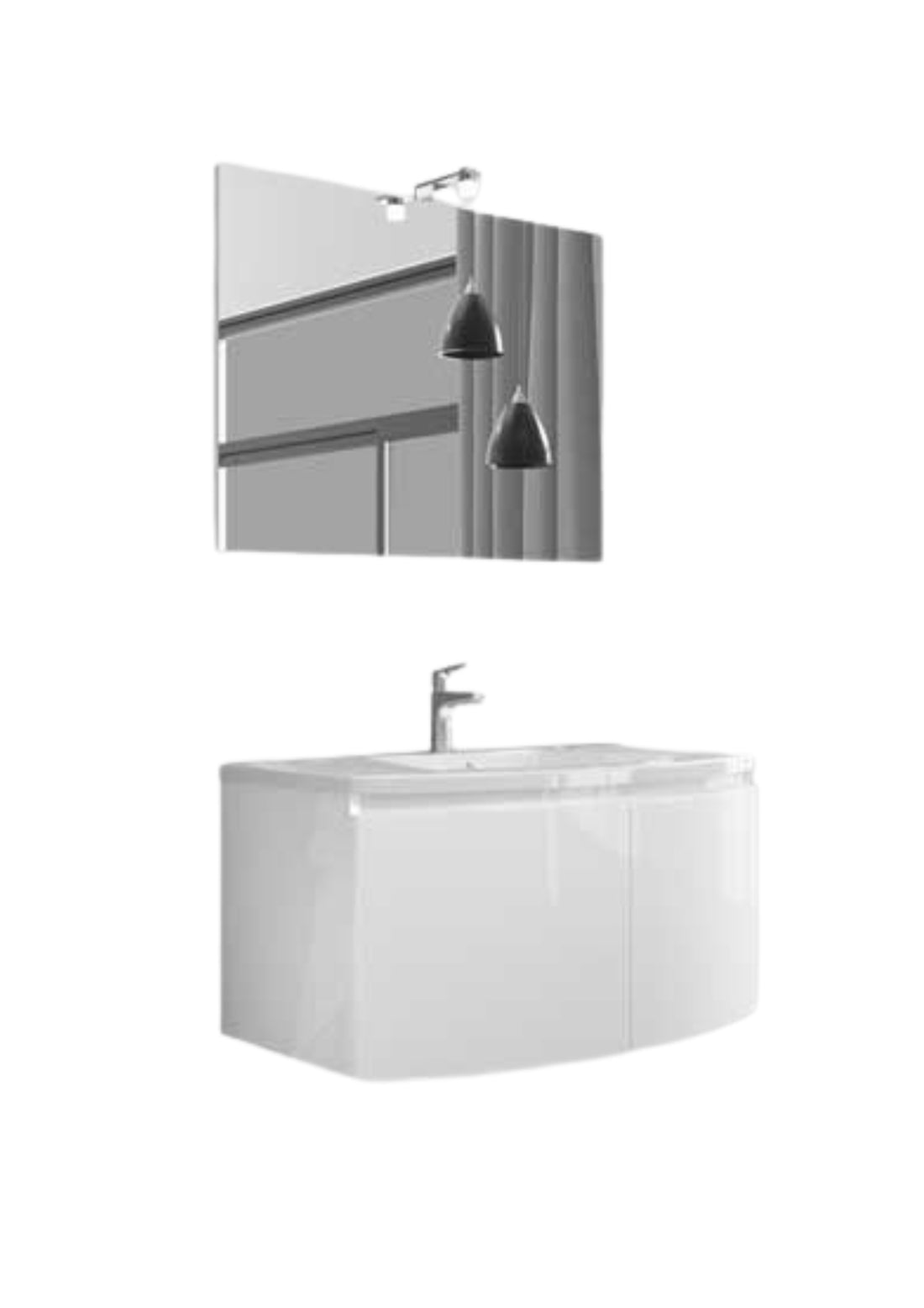 COMPOSIZIONE GIULIA BIANCO LUCIDO COD:CD-23900C