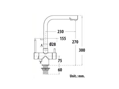 5026 rubinetto 5 vie 3/8&quot; Nickel spazzolato COD: CD-10005026-NS-SG
