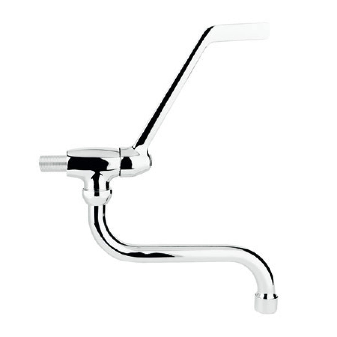 Rubinetto a snodo 1/2 con canna a "S" Ø 18-180mm con leva sanitaria COD:CD-7600B
