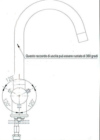 5 Way Kitchen Faucet 3/8” Brushed Nickel COD: CD-10005015NSX