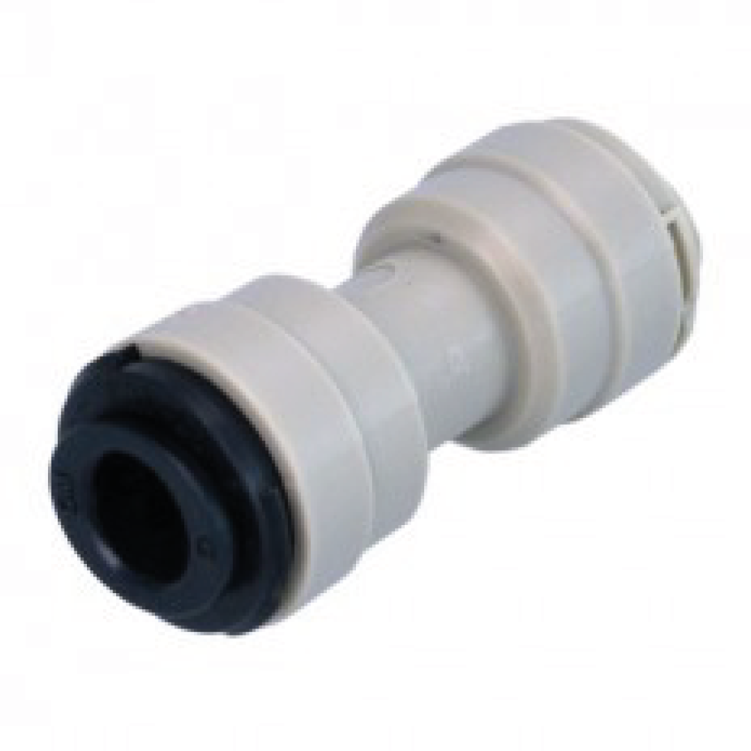 Intermedio diritto Ø tubo – Ø tubo 6MM x 1/4&quot;.  COD:CD-AUC06M04X