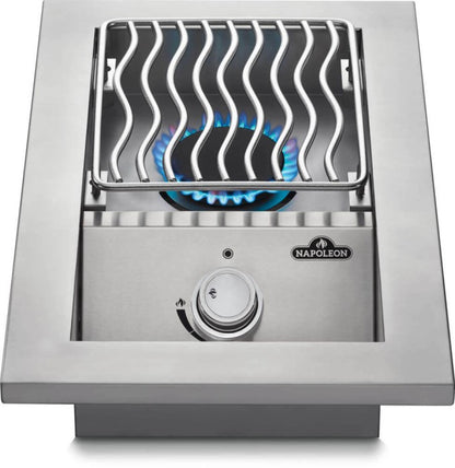 Bruciatore singolo da incasso serie 500 con copertura in acciaio inossidabile 1 bruciatori COD-CD:BI10RT-N