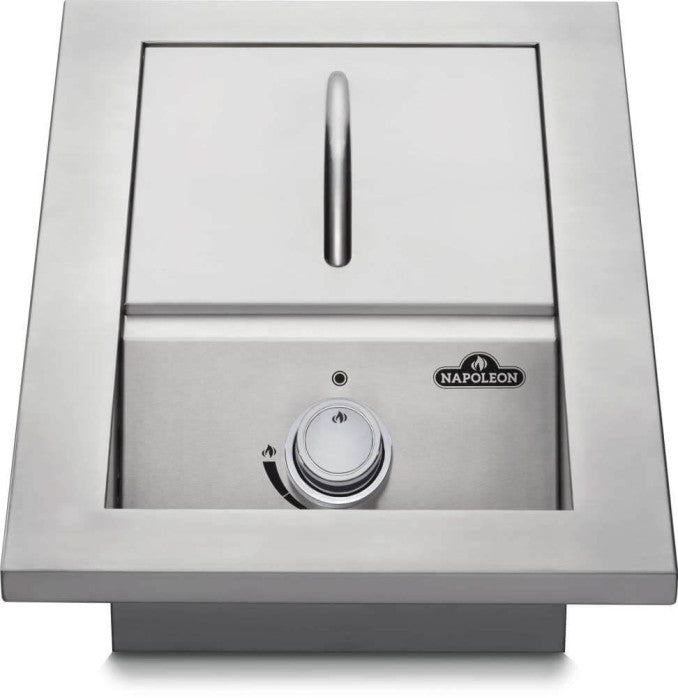 Bruciatore singolo da incasso serie 500 con copertura in acciaio inossidabile 1 bruciatori COD-CD:BI10RT-N