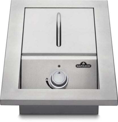 Bruciatore singolo da incasso serie 500 con copertura in acciaio inossidabile 1 bruciatori COD-CD:BI10RT-N