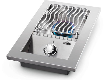 Bruciatore singolo da incasso serie 500 con copertura in acciaio inossidabile 1 bruciatori COD-CD:BI10RT-N