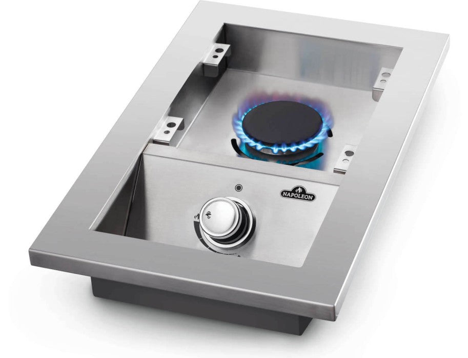 Bruciatore singolo da incasso serie 500 con copertura in acciaio inossidabile 1 bruciatori COD-CD:BI10RT-N