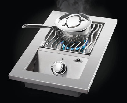 Bruciatore singolo da incasso serie 500 con copertura in acciaio inossidabile 1 bruciatori COD-CD:BI10RT-N