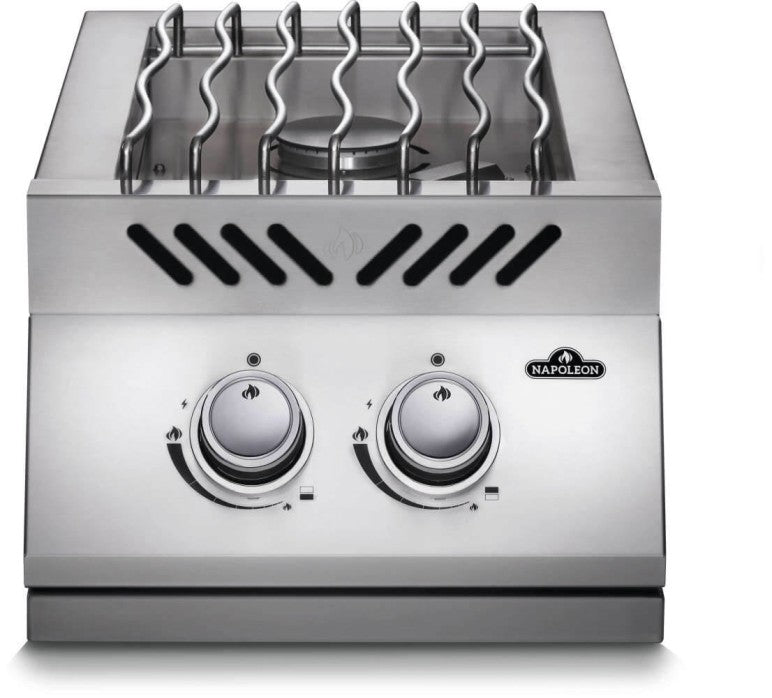 500 SERIES IN-LINE DOUBLE CROWN UPPER BURNER BUILT-IN WITH STAINLESS STEEL COVER 2 Burners COD: BI12RTPSS-CE