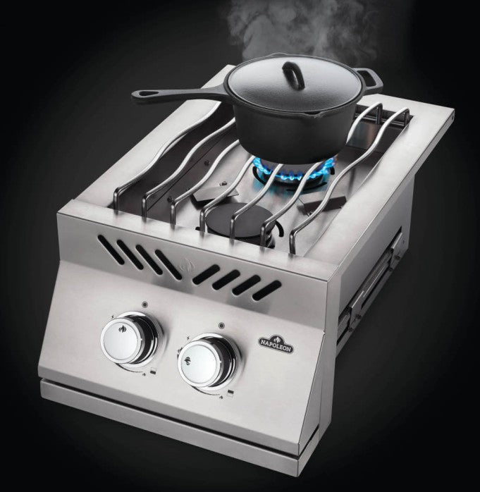 Bruciatore superiore doppio in linea serie 700 da incasso con copertura in acciaio inossidabile 2 bruciatori COD-CD:BI12RT-N