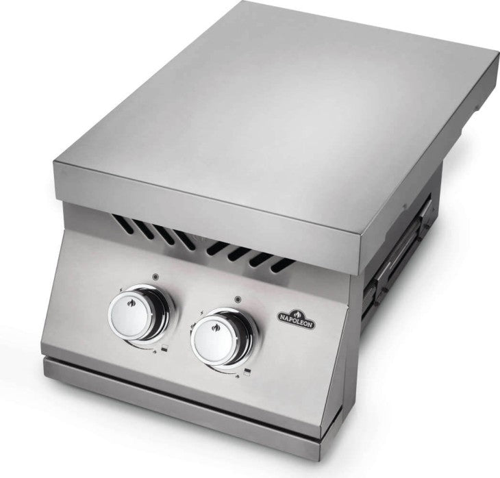 Bruciatore superiore doppio in linea serie 700 da incasso con copertura in acciaio inossidabile 2 bruciatori COD-CD:BI12RT-N