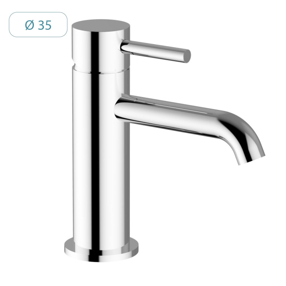 Single lever basin mixer with drain - 1” 1/4” COD: LVBMIN200200