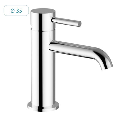 Single lever basin mixer with drain - 1” 1/4” COD: LVBMIN200200