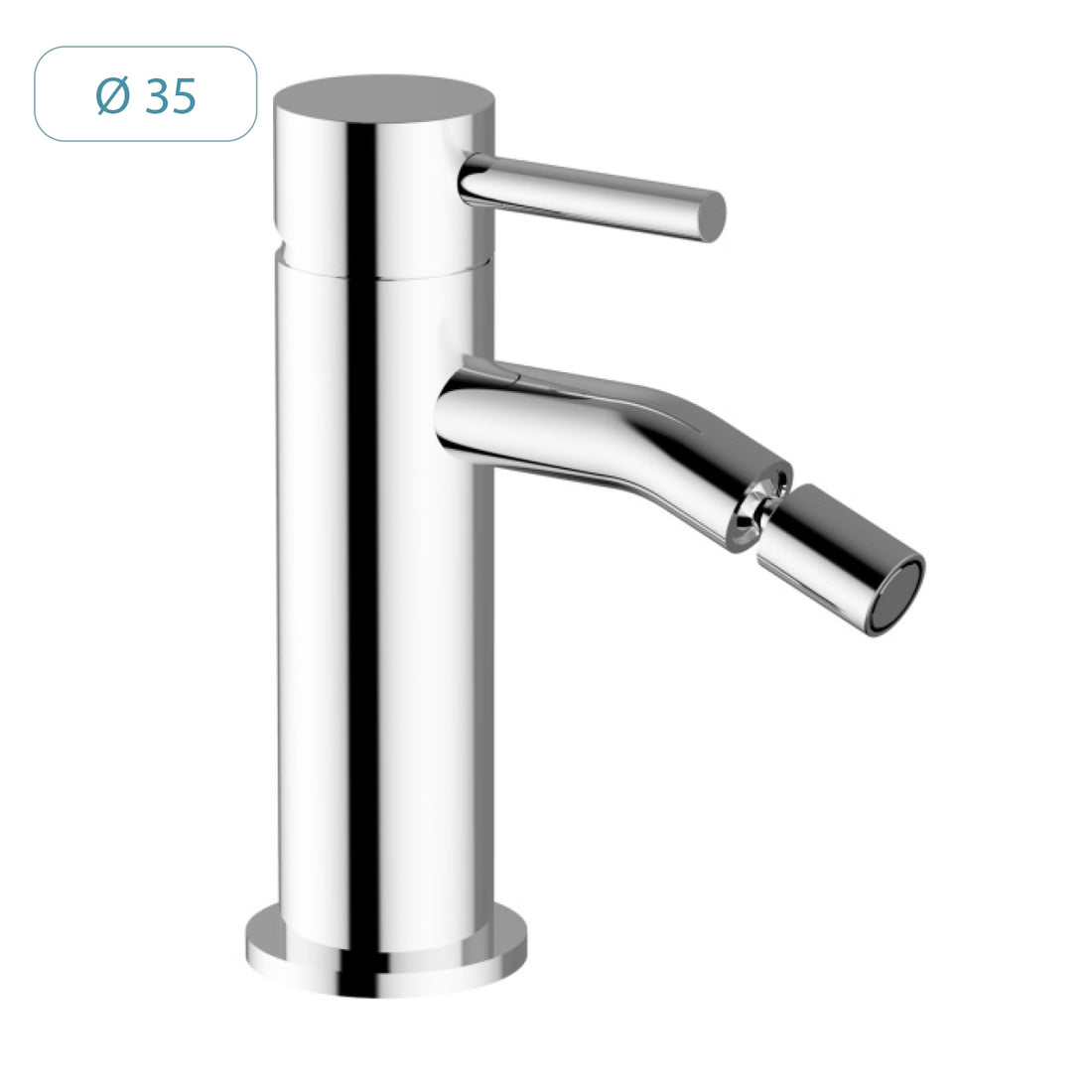 Single lever bidet mixer with waste - 1” 1/4” COD: BIDMIN200300
