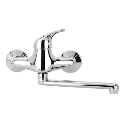 Single lever wall mounted sink mixer with swivel spout COD:CD-LVPSTR2006B