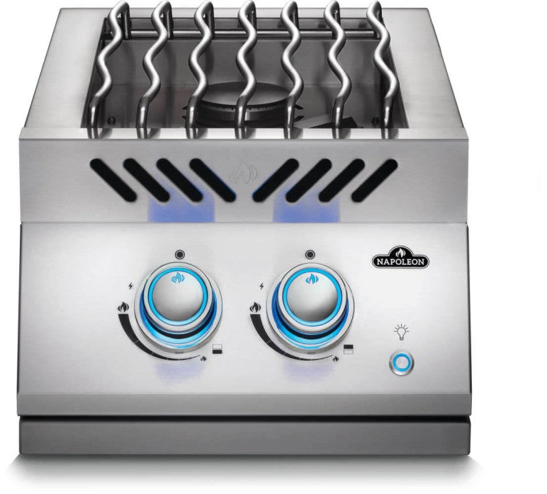 700 SERIES INLINE DUAL RANGE TOP BURNER INTEGRATED WITH STAINLESS STEEL LID COD: BIB12RTPSS-CE 
