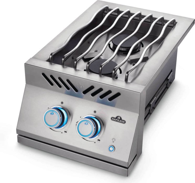 700 SERIES INLINE DUAL RANGE TOP BURNER INTEGRATED WITH STAINLESS STEEL LID COD: BIB12RTPSS-CE 