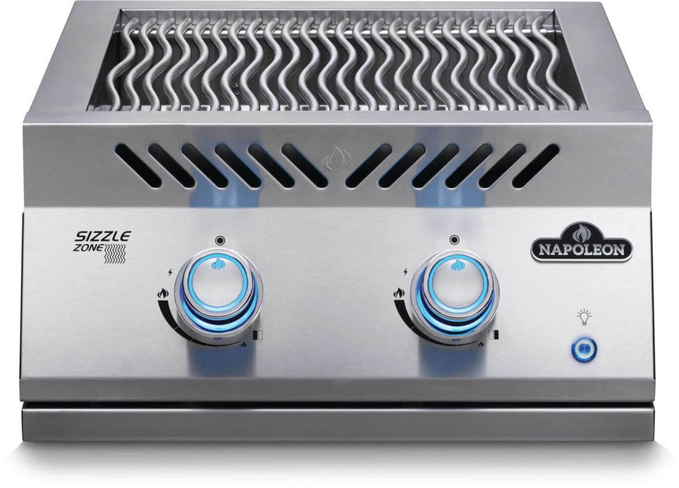 INFRARED DOUBLE BURNER SERIES 700 BUILT-IN WITH STAINLESS STEEL COVER COD:BIB18IRPSS-CE