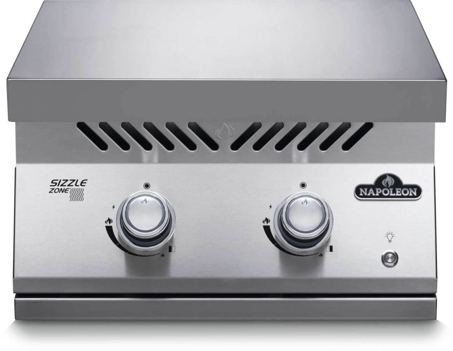 INFRARED DOUBLE BURNER SERIES 700 BUILT-IN WITH STAINLESS STEEL COVER COD:BIB18IRPSS-CE