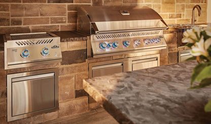 INFRARED DOUBLE BURNER SERIES 700 BUILT-IN WITH STAINLESS STEEL COVER COD:BIB18IRPSS-CE