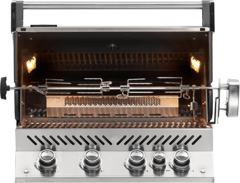 PRESTIGE PRO™ 500 RB BUILT-IN BARBECUE WITH INFRARED REAR BURNER 5 Burners COD: BIPRO500RBPSS-3-CE