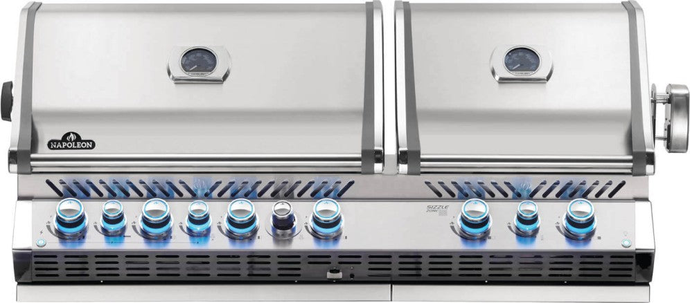 PRESTIGE PRO™ 825 RBI BUILT-IN BARBECUE WITH INFRARED LOWER AND REAR BURNERS 9 Burners COD:BIPRO825RBIPSS-3-CE