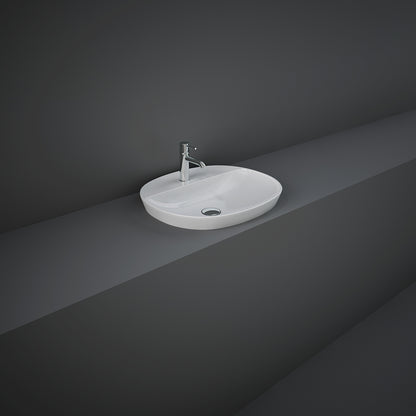 LAVABO AD INCASSO OVALE MONOFORO VARIANT 50 X 42 CM COD-CD:185-RNSOFD